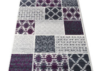 DYWAN 140X200 NEW IDEA KLASYKA FIOLET GĘSTY WŁOS UNIWERSALNY RÓŻNE WYMIARY