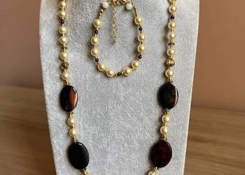 Naszyjnik i bransoletka "Tajemnica Królowej" - 66cm