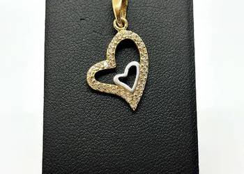Nowa złota zawieszka pr 585 1,23g Serce