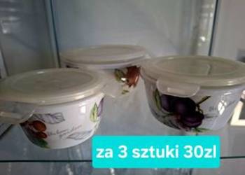 3 biale miski