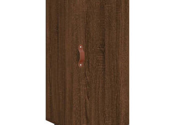 Szafka brązowy dąb 345x34x90 cm materiał drewnopochodny WM-828515