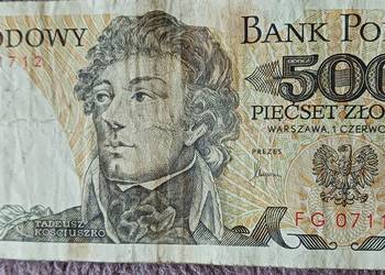 500 zł T. Kościuszko FG 1.VI.1982 r.