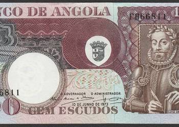 ANGOLA 100 ESCUDOS 1973 STAN BANKOWY UNC