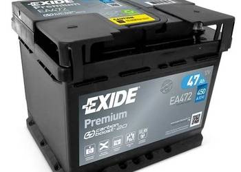 Akumulator Exide Premium 47Ah 450A PRAWY PLUS | BMW AUDI VW