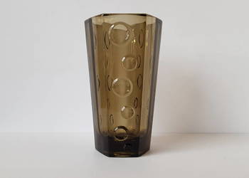 Wazon Woda Sodowa, Ząbkowice, kolorowe szkło PRL