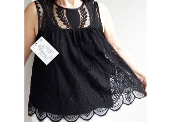 Bluzka czarna koronka Mohito XS 34 top Nowa metka Bluzka czarna koronka Mohito XS 34 top Nowa metka