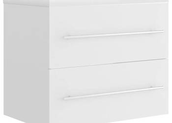 Szafka z wbudowaną umywalką biała materiał drewnopochodny WM-3099041