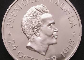 ZAMBIA 5 SHILLING 1965 - PREZYDENT KAUNDA - LUSTRO