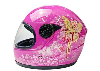 KASK MD-E506 INTEGRALNY DZIECIĘCY WRÓŻKA BIAŁY RÓŻOWY CE