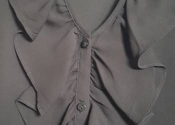 Czarna bluzka H&M rozm. 36 falbanki