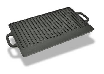 Żeliwna płyta grillowa dwustronna 50x23 cm WM-50126
