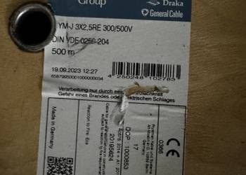 Kabel,przewód 3x2,5 okrągły,ECA