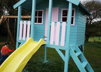 Domek drewniany plac zabaw Domek drewniany plac zabaw