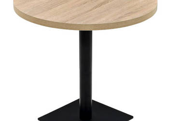 Stolik bistro z MDF stalowa podstawa 80x75 cm kolor dębu WM-245613