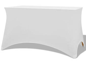 Elastyczne pokrowce na stół 183x76x74 cm 2 szt. białe WM-132034
