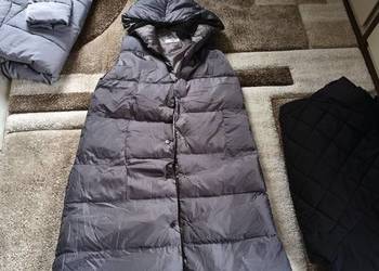 Bezrękawnik szary, długi z kapturem Bezrękawnik szary, długi z kapturem