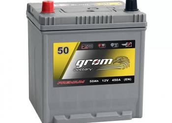 Akumulator GROM Premium 50Ah 450A EN Japan Lewy Plus DTR