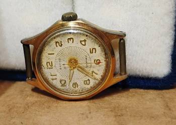 Zegarek Damski Wiesna 17 JEWELS pozłacany lata 60-te