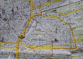 Plan miasta Praga Praha + inf. turystyczne 7 szt.