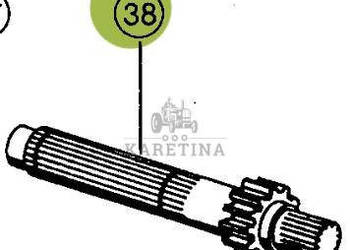 CLAAS Lexion 460 Wałek Napędu Nagarniacza 0006695490 00 0669 549 0