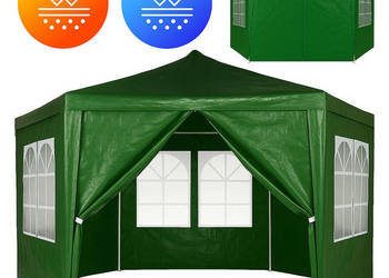 Namiot pawilon ogrodowy handlowy 2x2x2 m z oknami zielony MultiGarden