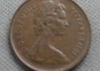 WIELKA BRYTANIA-1/2 NEW PENNY-1975 r