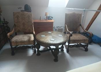Fotele,stolik kawowy
