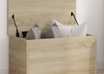 Skrzynia dąb sonoma 60x35x35 cm materiał drewnopochodny WM-840676