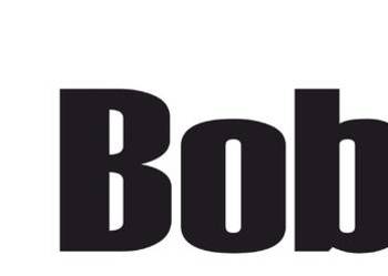 Naklejka napis z logiem BOBCAT czarna ploterowa bez tła