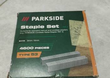 Parkside zszywki typ 53, 4600 sztuk, nowe