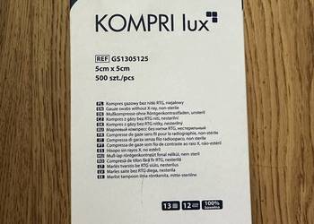 Kompri lux gazowe 5x5cm, 500 sztuk
