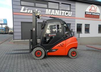 Gazowy wózek widłowy Linde H30T-02 przesuw boczny