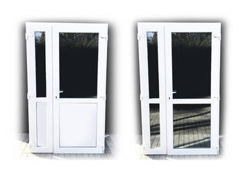 Drzwi Wejściowe Plastikowe 150x210 białe