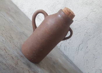 Butelka ceramiczna ręcznie wykonana.