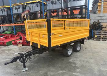 Przyczepka przyczepa 1.5- 2T z kiprem i oświetleniem tandem -RATY- DOSTAWA.