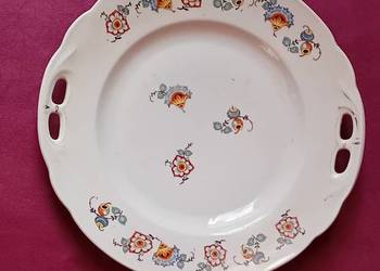 Patera art deco z dwoma uchwytami, sygnowana.