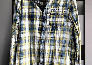 guess koszula meska kratka jeansowa bawełna roz.38