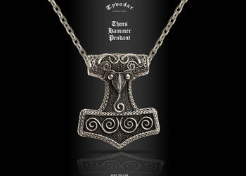 MŁOT THORA | SREBRO 925 | TYVODAR.COM