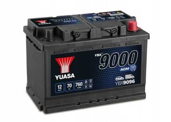 Akumulator Yuasa YBX9096 12V 70Ah 760A P+ AGM