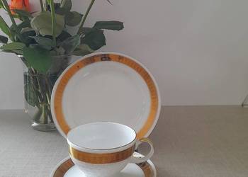 Porcelanowe trio śniadaniowe Kahla Niemcy DDR #staraporcelana #vintage