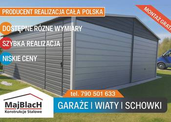 GRAFIT/ Profil /Garaż Blaszany /Brama Popiel / Dwuspadowy  – Maj-Blach