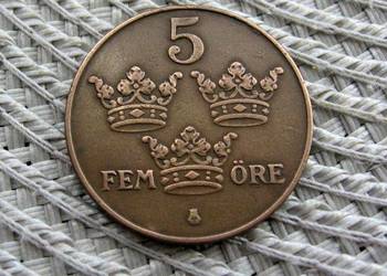 Szwecja 5 Ore 1937r