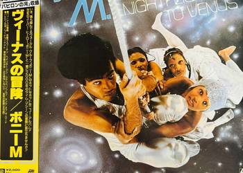 Boney M Nightflight To Venus EX-/EX+ Japan Obi LP 1978 Atlantic P-10522A