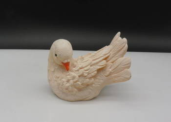 DIPINTO MANO „Dove”, Włochy, sygnowana figurka gołębia
