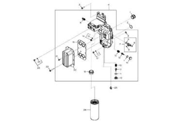 John Deere 9470RX - Obudowa filtra RE556729 (Silnik)