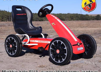 BAWIBUS.PL pojazd GOKART NA PEDAŁY pompowane koła auto jeździk ABARTH