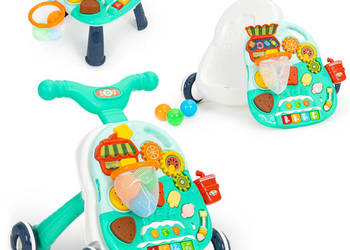 Pchacz interaktywny 2w1 chodzik i stolik edukacyjny z dźwiękami