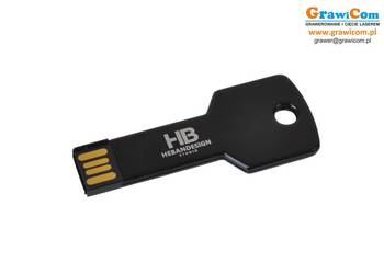 Pendrive pamięć usb z logo grawer 16 GB 100 szt. czarny