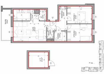 Mieszkanie 3-pokojowe z aneksem kuchennym, Felin, Lublin - st. deweloperski