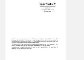 Daewoo Solar 150LC-V, 175LC-V, 225LC-V instrukcja obsługi PL